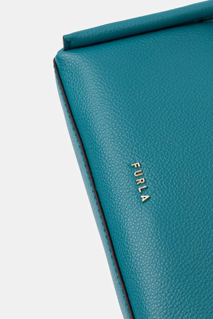 Kožna torba Furla Nicole Mini Boston Bag tirkizna WE00893.BX4296.4487S
