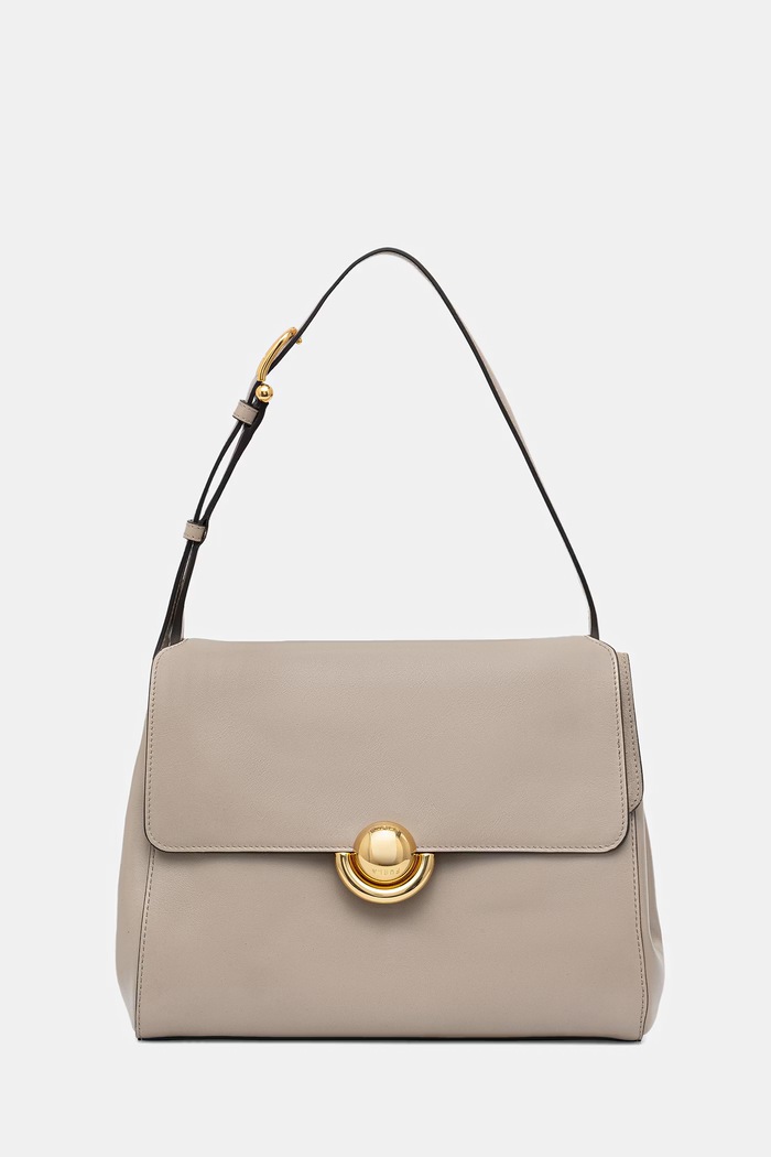 Usnjena torbica Furla Domus S Shoulder Bag Ne ustreza A4 siva WB01862.BX4185.4488S