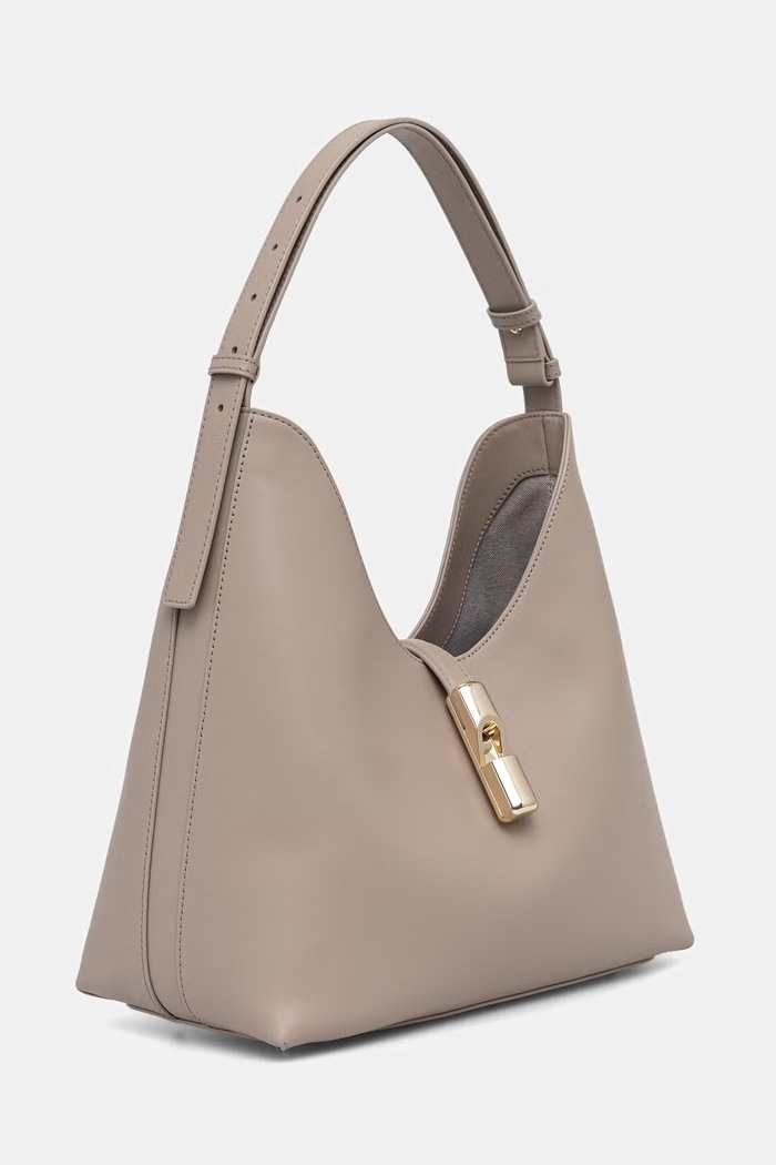 Furla torebka shopper damska skórzana Goccia M WB01499.BX3104.4488S beżowy SS26