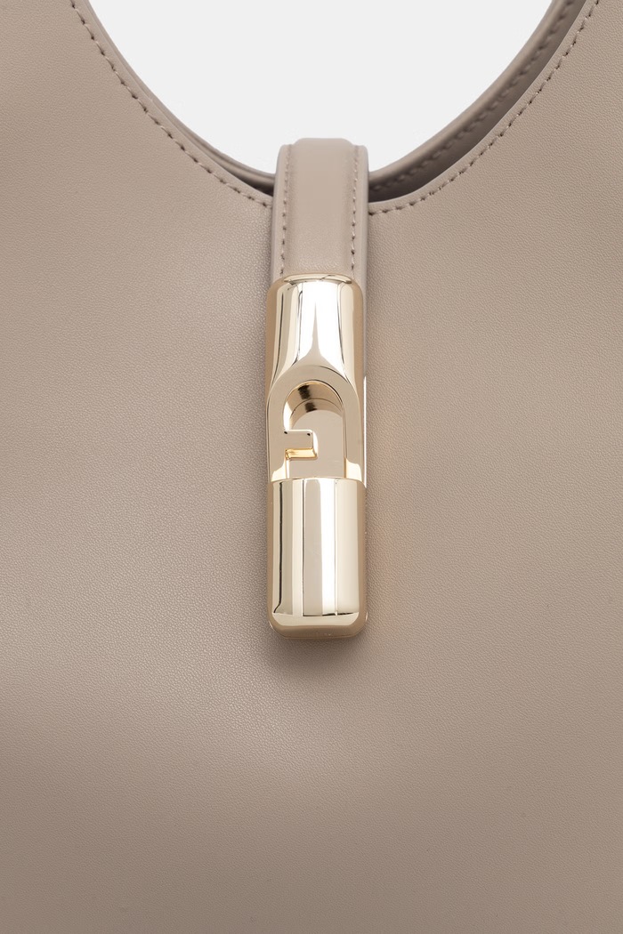 Furla torebka shopper damska skórzana Goccia M beżowy WB01499.BX3104.4488S
