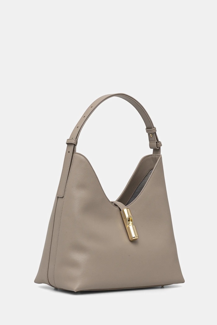 Kožna torba Furla Goccia M WB01499.BX3104.4488S bež SS26