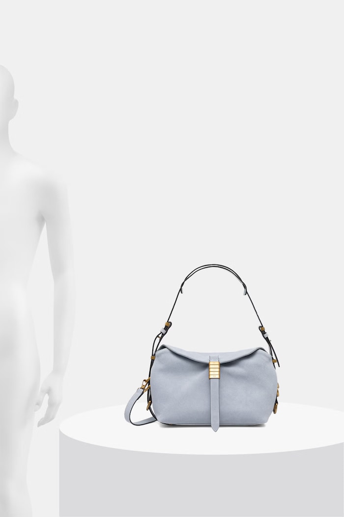 Pinko geantă crossbody pentru femei, din piele întoarsă Horizontal 105895.A0F6