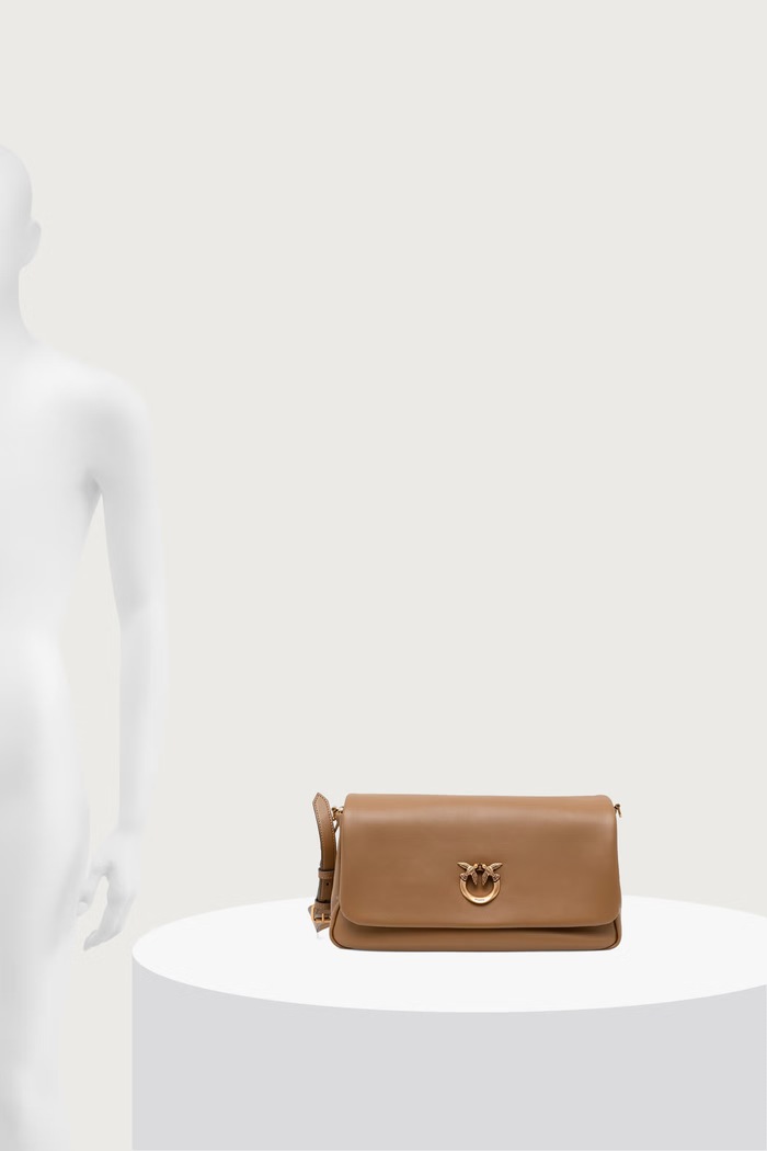Torebka crossbody damska skórzana Horizontal Pinko brązowy 106178.A0QO