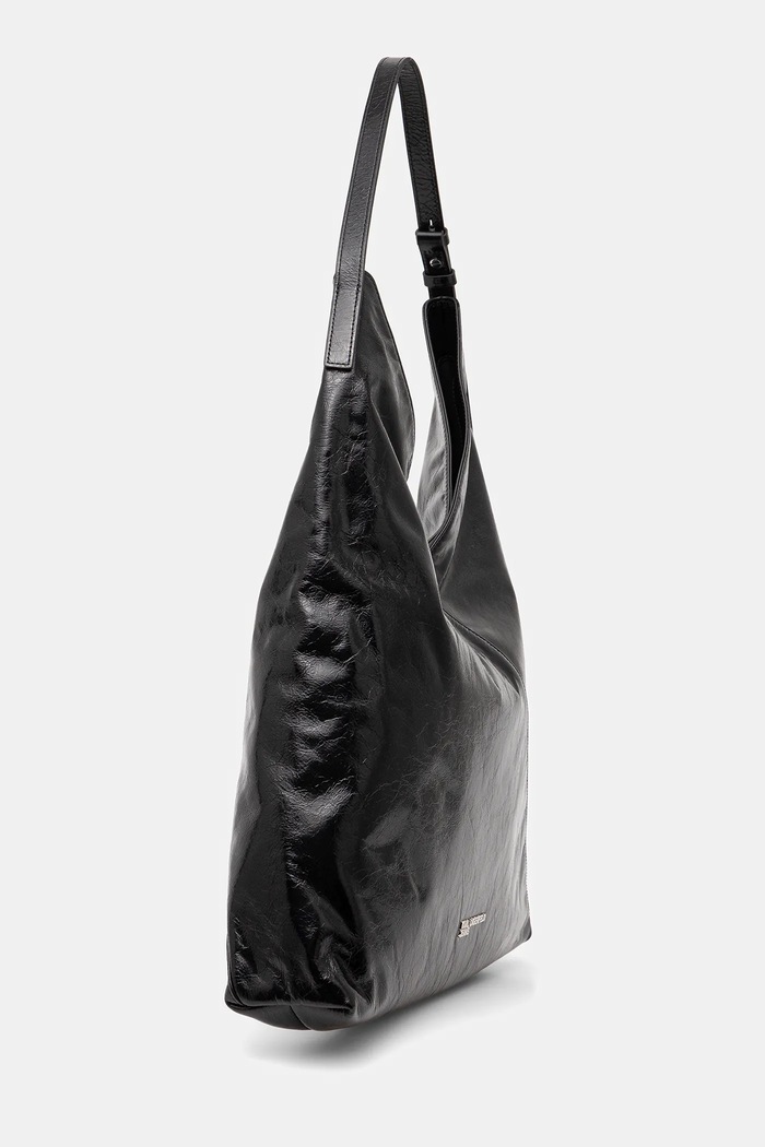 Karl Lagerfeld Jeans borsa a mano in pelle B1W30184 nero SS26