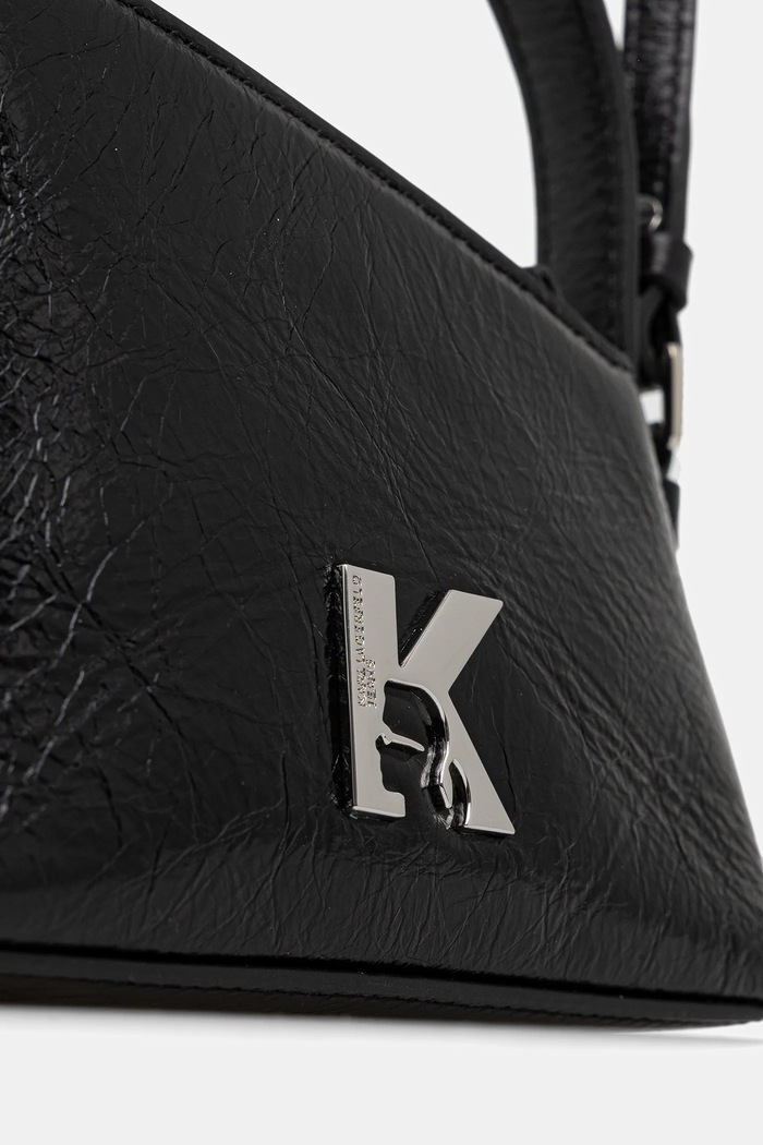 Kožená kabelka Karl Lagerfeld Jeans čierna B1W30189