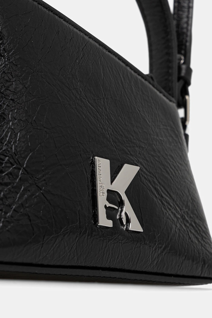 Kožená kabelka Karl Lagerfeld Jeans čierna B1W30189