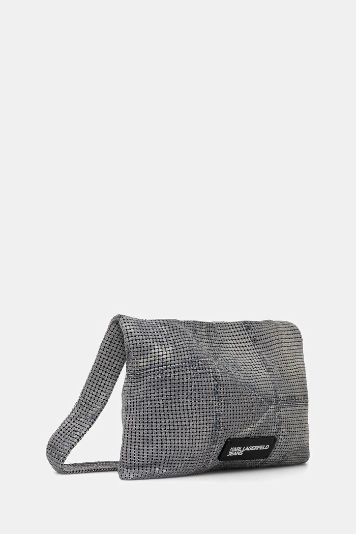 Kabelka Karl Lagerfeld Jeans B1W30234 stříbrná SS26