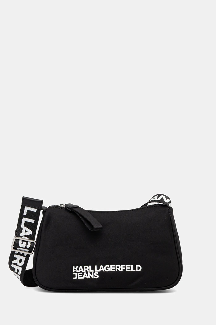 Karl Lagerfeld Jeans poșetă print negru A3W30350