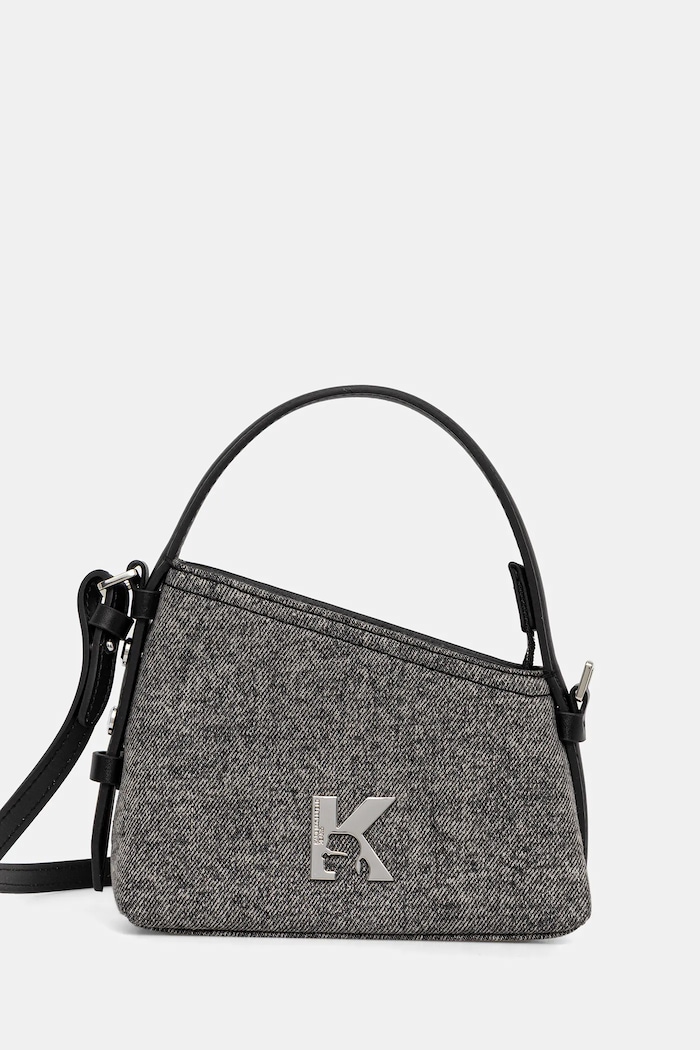 Τσάντα Karl Lagerfeld Jeans υφασμάτινο μαύρο B1W30190