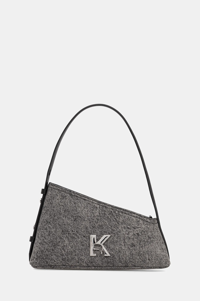 Kabelka Karl Lagerfeld Jeans hladký černá B1W30183
