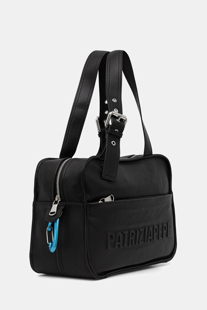 Patrizia Pepe tote bag de femei din piele 2B0125.L113F negru SS26