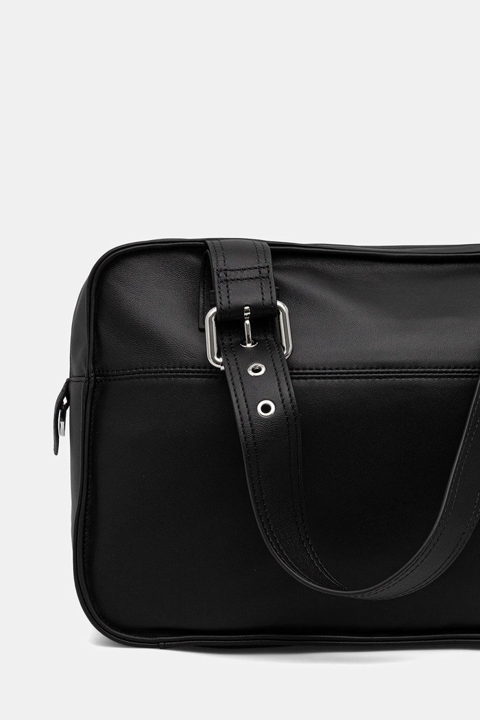 Accesorii Patrizia Pepe tote bag de femei din piele 2B0125.L113F negru