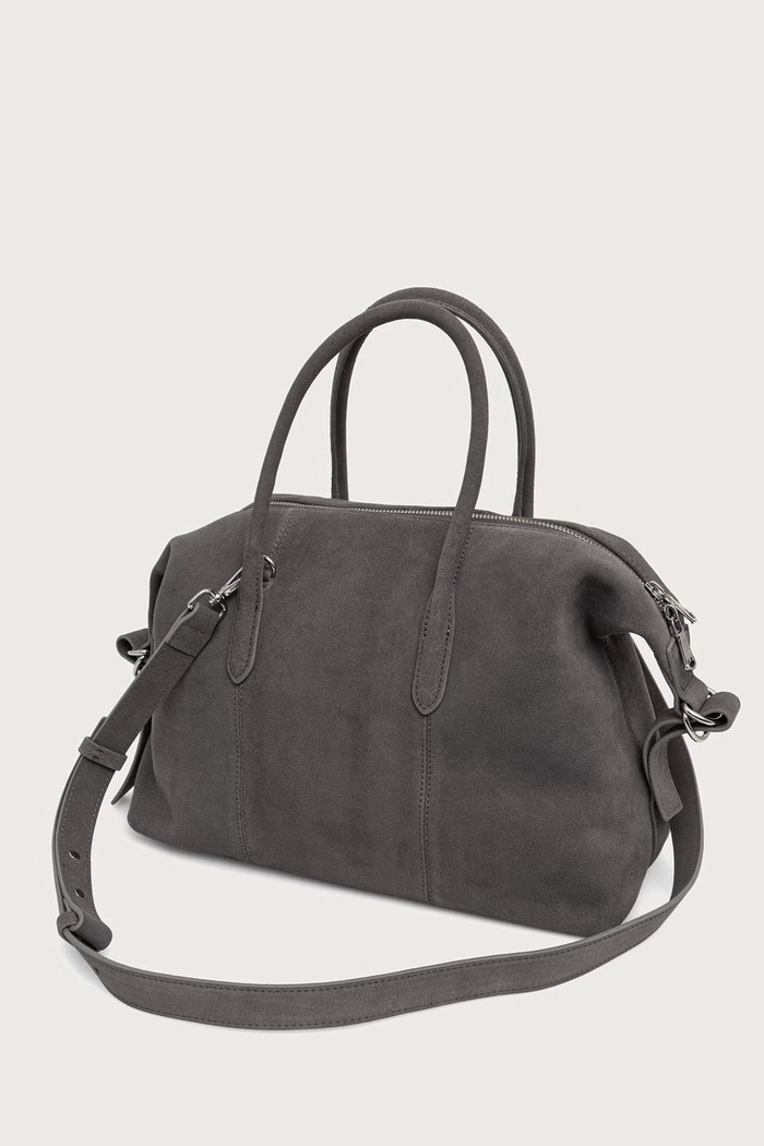 Akcesoria Patrizia Pepe torebka crossbody damska zamszowa 2B0145.L152 szary