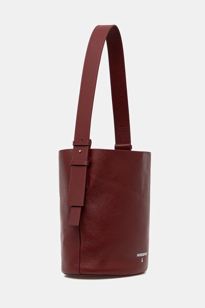 Patrizia Pepe geantă pentru femei, din piele 8B0287.L148 burgundia SS26