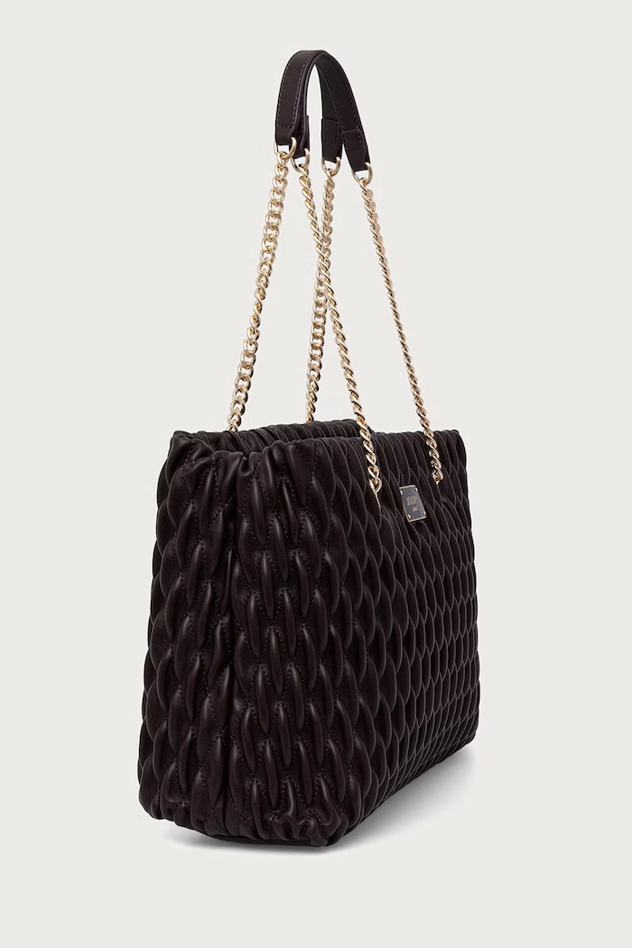 Joop! Torebka shopper damska z imitacji skóry Ruga Niecy 4130001073 brązowy SS26