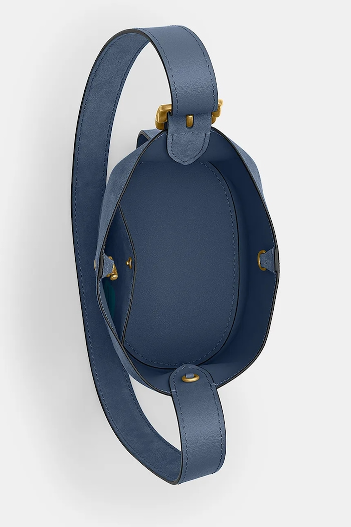 Велурена чанта Coach Suede Bleecker Bucket 21 CCW84