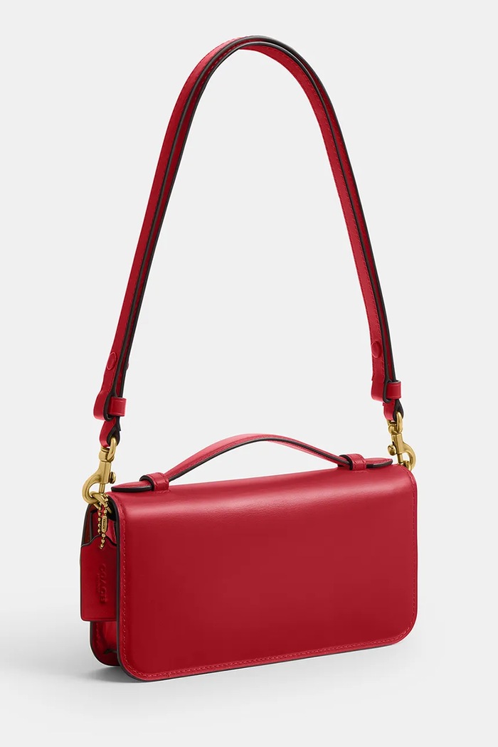 Akcesoria Coach torebka crossbody damska skórzana Elora Top Handle CCY30 czerwony