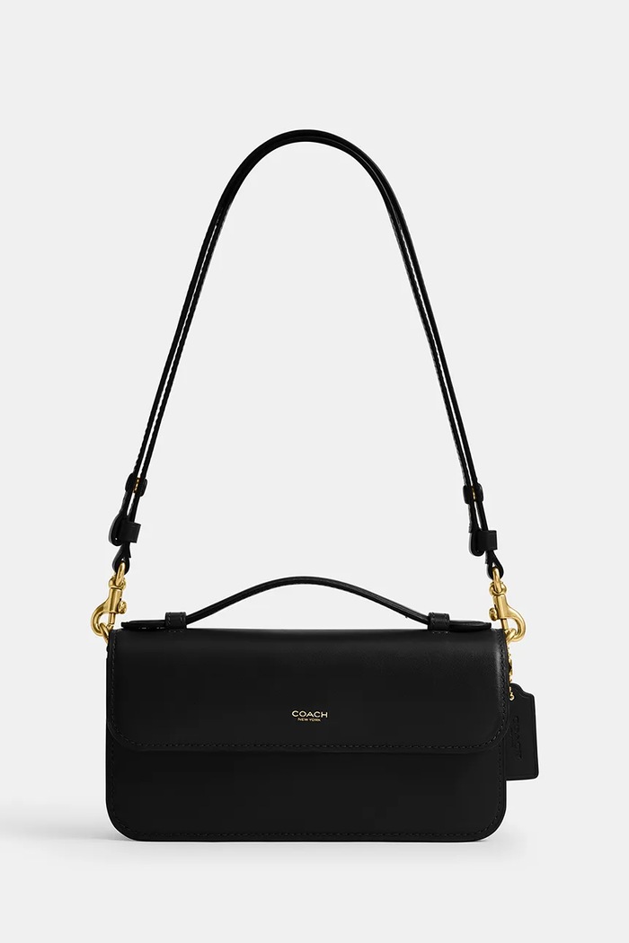 Coach crossbody torbica ženska usnjena Elora Top Handle Ne ustreza A4 črna CCY30