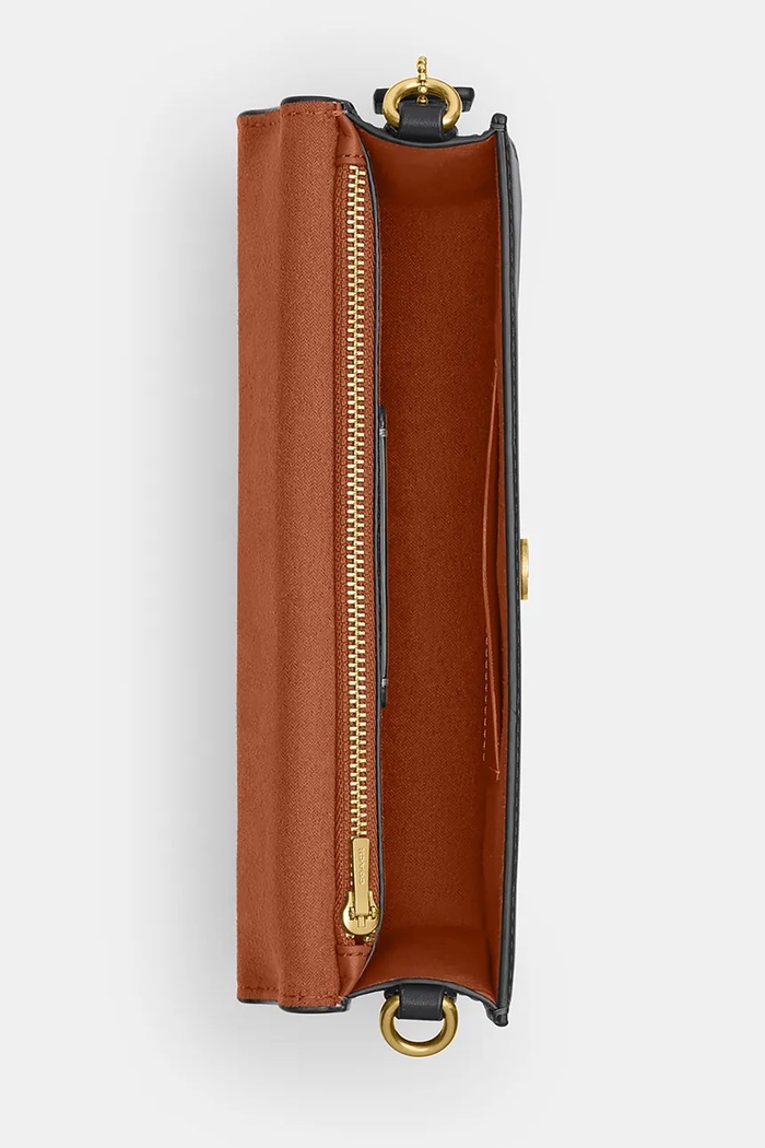 Coach crossbody torbica ženska usnjena Elora Top Handle CCY30 črna
