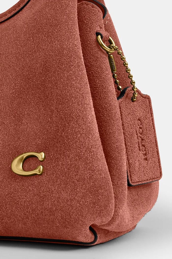 Coach geantă crossbody pentru femei, din piele întoarsă Suede Lana Shoulder Bag 19 CCY33