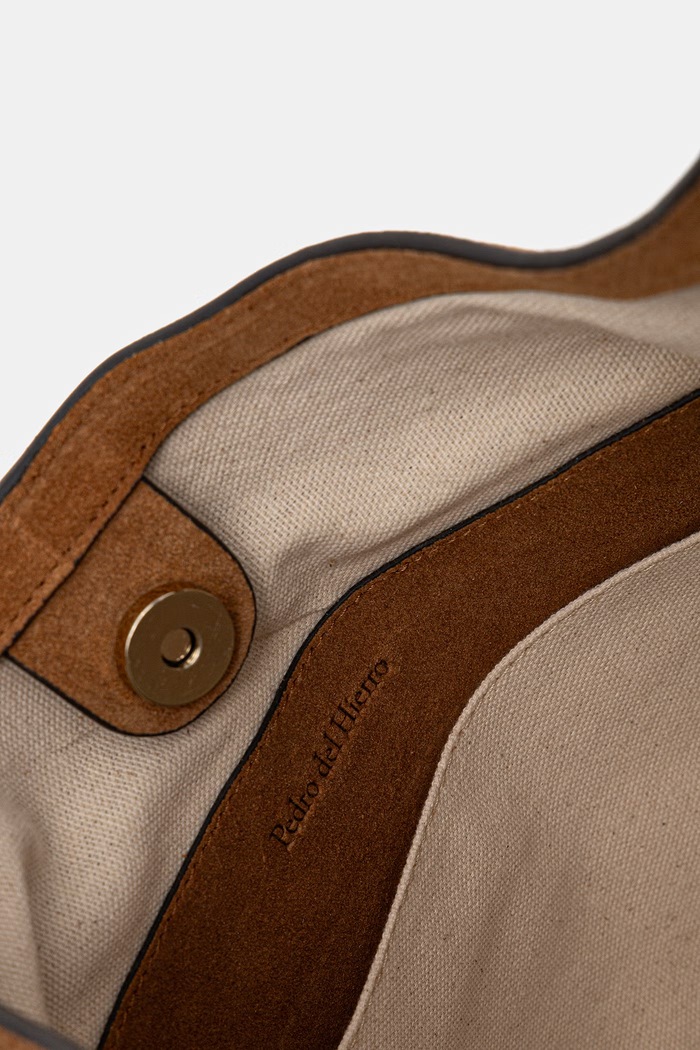 Semišová kabelka Pedro del Hierro 1113578 hnedá