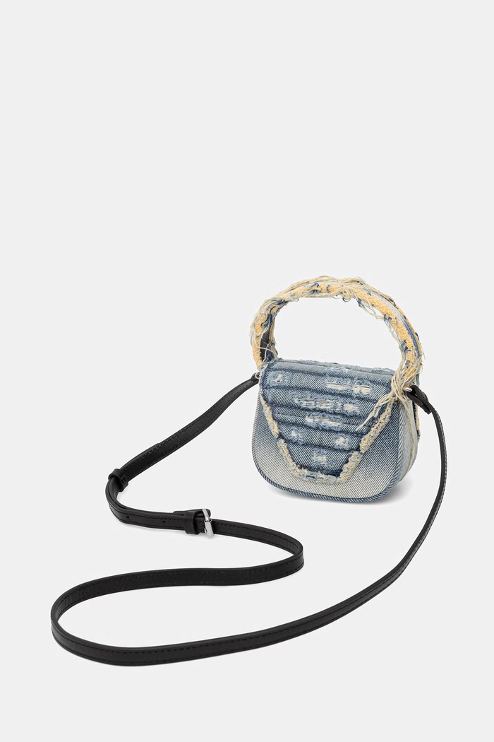 Akcesoria Diesel torebka crossbody damska bawełniana X08709.P8761 niebieski
