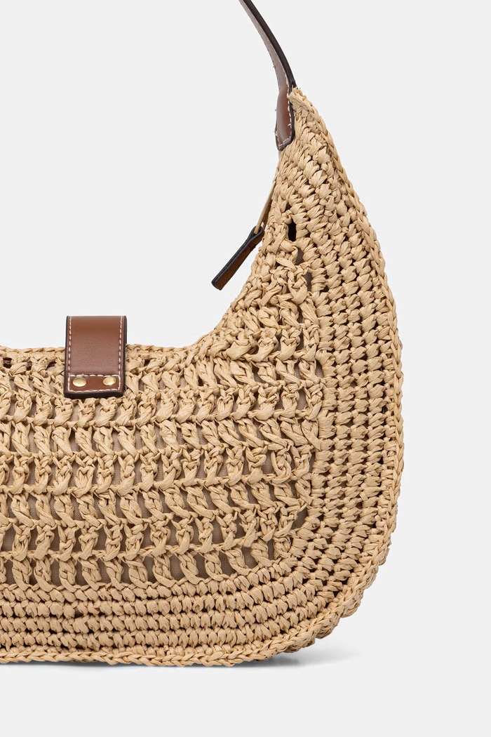 Kiegészítők Pedro del Hierro shopper női fonott 1113596 bézs