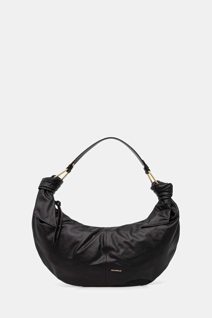 Coccinelle poșetă de piele FUROSHIKI uni negru E1.U1A.13.01.01