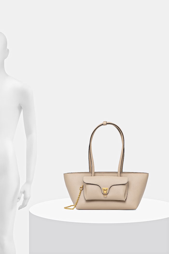 Coccinelle shopper γυναικεία δερμάτινη DOUBLE BEAT E1.T8A.11.03.01