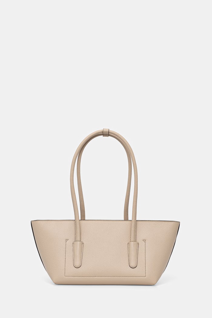 Αξεσουάρ Coccinelle shopper γυναικεία δερμάτινη DOUBLE BEAT E1.T8A.11.03.01 μπεζ