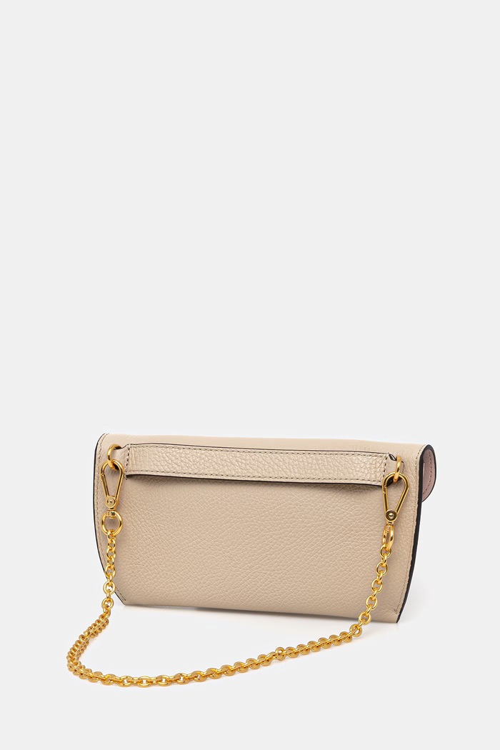 Coccinelle shopper γυναικεία δερμάτινη DOUBLE BEAT E1.T8A.11.03.01 μπεζ
