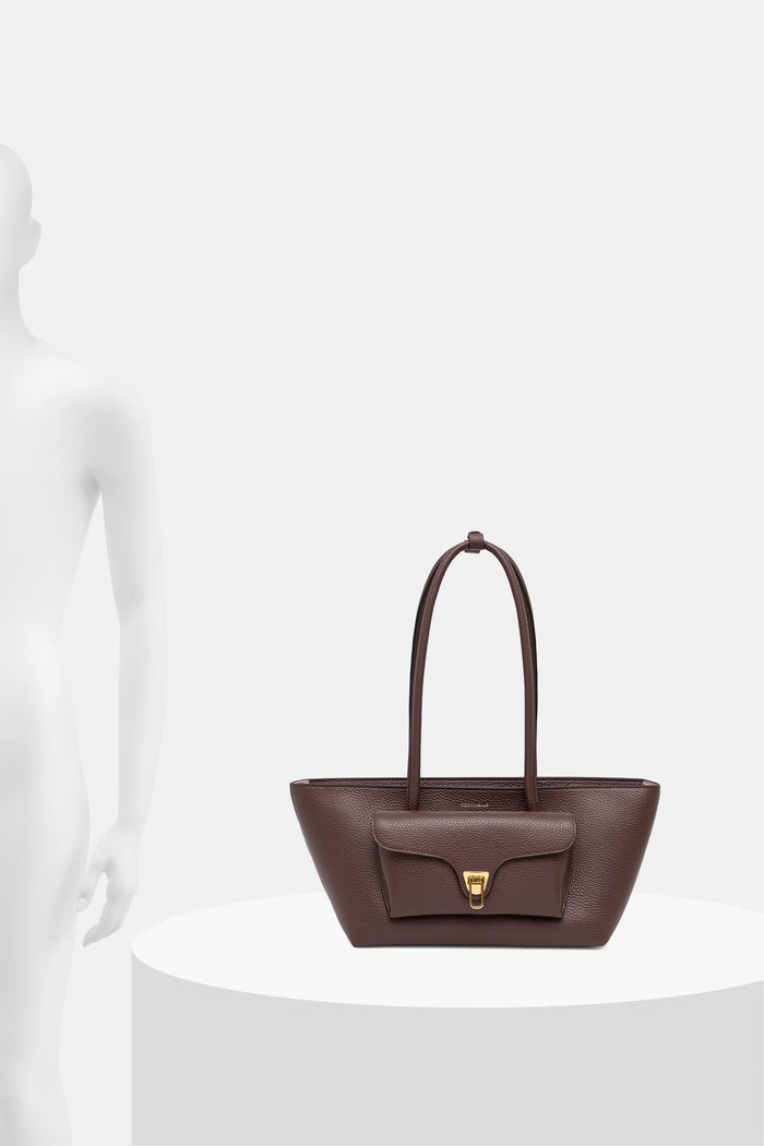 Coccinelle torebka shopper damska skórzana DOUBLE BEAT E1.T8A.11.03.01