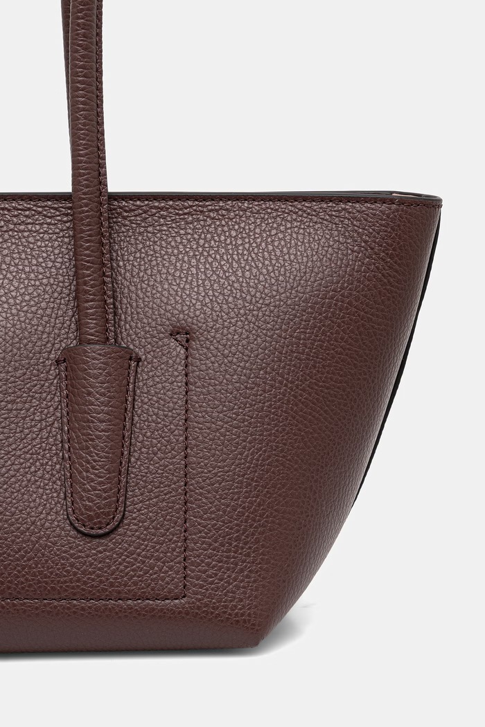 Akcesoria Coccinelle torebka shopper damska skórzana DOUBLE BEAT E1.T8A.11.03.01 fioletowy