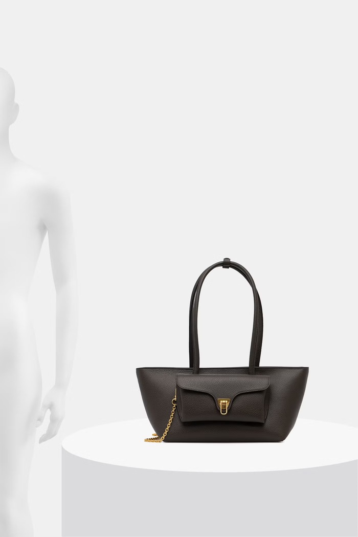 Coccinelle torebka shopper damska skórzana DOUBLE BEAT E1.T8A.11.03.01