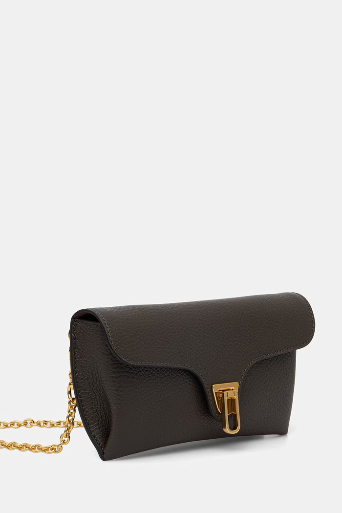 Coccinelle torebka shopper damska skórzana DOUBLE BEAT E1.T8A.11.03.01 zielony