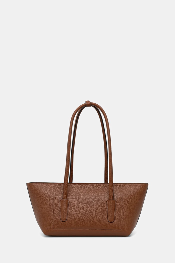 Akcesoria Coccinelle torebka shopper damska skórzana DOUBLE BEAT E1.T8A.11.03.01 brązowy