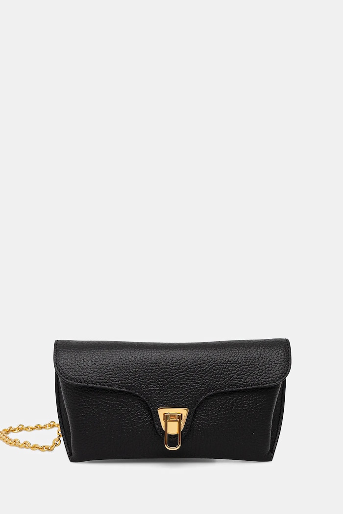 Coccinelle nákupní taška dámská kožená DOUBLE BEAT černá E1.T8A.11.03.01