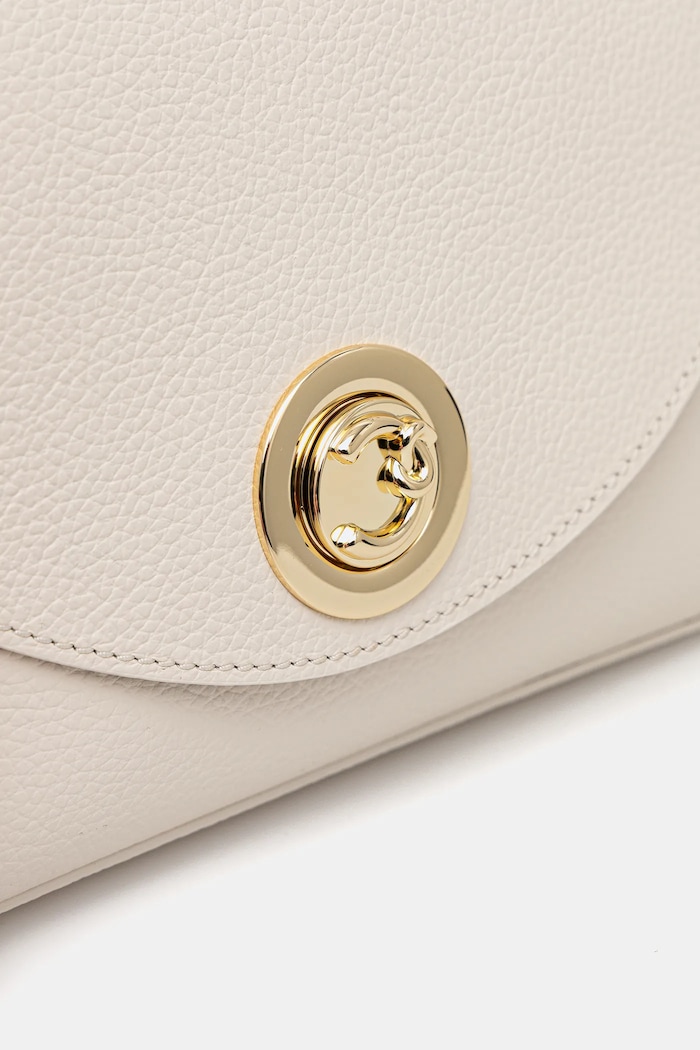 Kožená kabelka Coccinelle NIKLA béžová E1.TOA.12.01.01