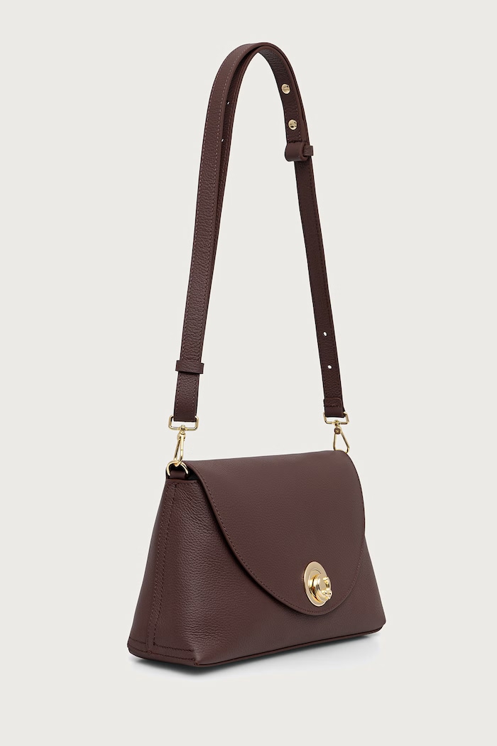 Coccinelle Сумка crossbody для женщин кожаная NIKLA E1.TOA.12.01.01 бордо SS26