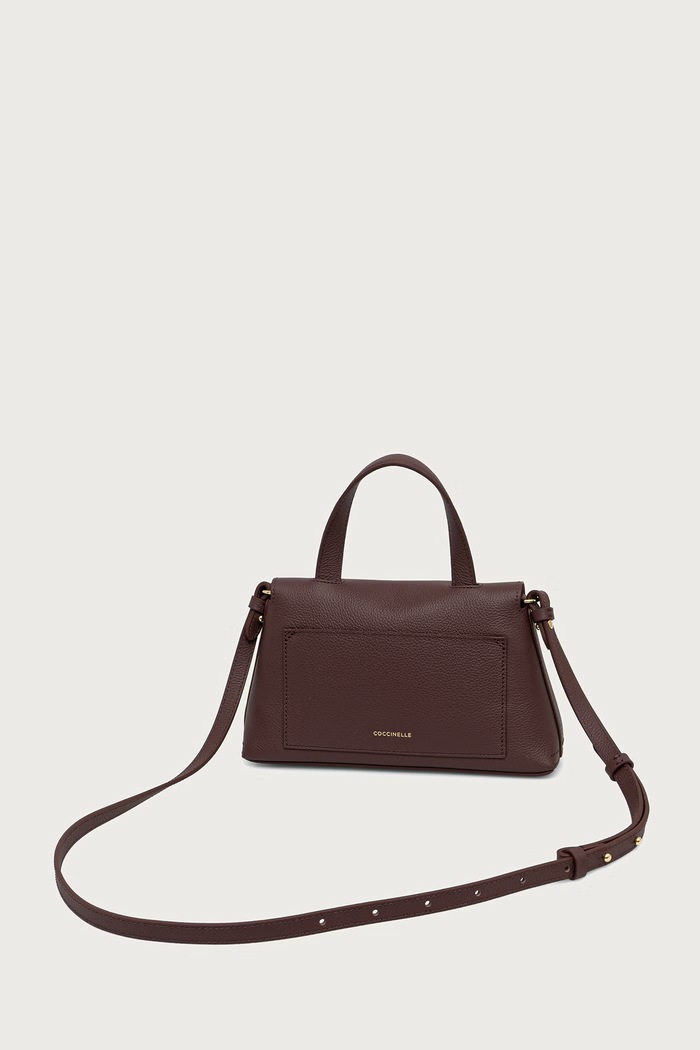 Doplnky Coccinelle Crossbody kabelka dámska kožená NIKLA E1.TOA.18.02.01 burgundské