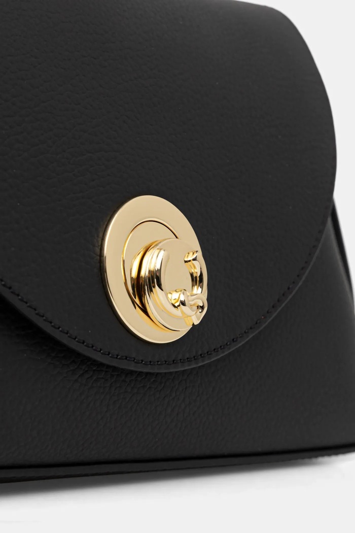 Coccinelle geantă crossbody pentru femei din piele NIKLA negru E1.TOA.18.02.01