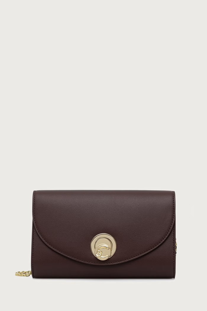 Coccinelle Сумка crossbody для женщин кожаная NIKLA SMOOTH бордо E1.TOB.15.01.01