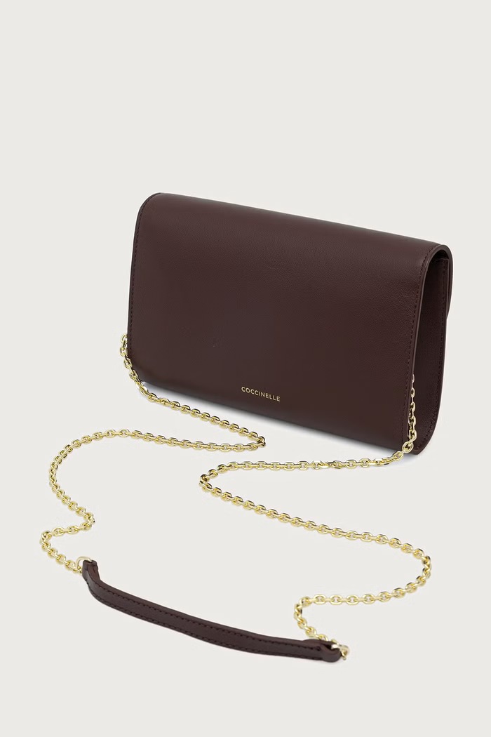Аксессуары Coccinelle Сумка crossbody для женщин кожаная NIKLA SMOOTH E1.TOB.15.01.01 бордо