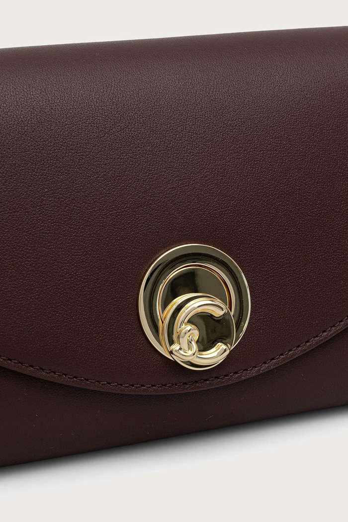 Сумка crossbody для женщин кожаная NIKLA SMOOTH Coccinelle бордо E1.TOB.15.01.01