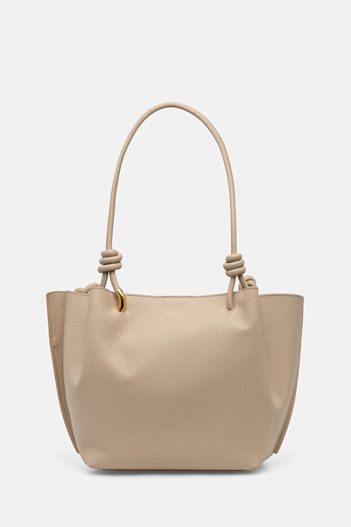 Accesorii Coccinelle Geantă shopper pentru femei din piele FINN E1.U07.11.02.01 bej