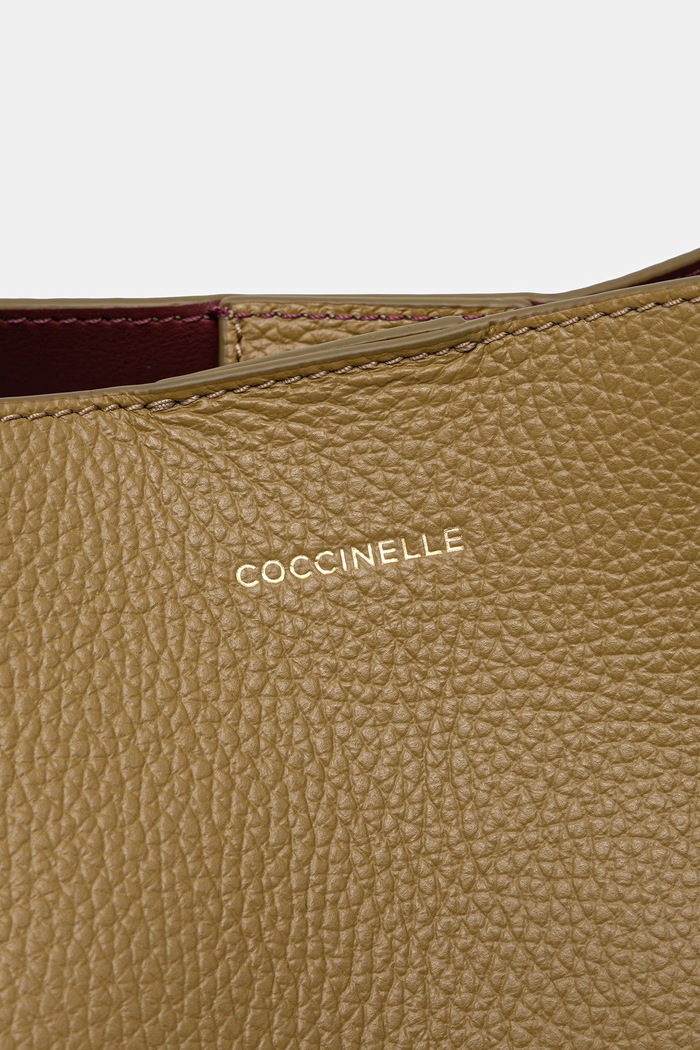 Coccinelle torebka shopper damska skórzana FINN złoty E1.U07.11.02.01