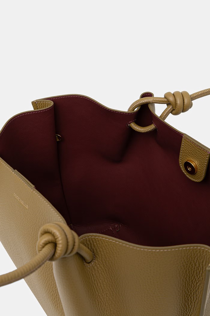 Coccinelle torebka shopper damska skórzana FINN E1.U07.11.02.01 złoty