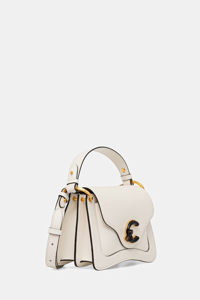 Coccinelle poșetă de piele C-ME CALF&MARB E1.U4G.18.02.01 bej SS26