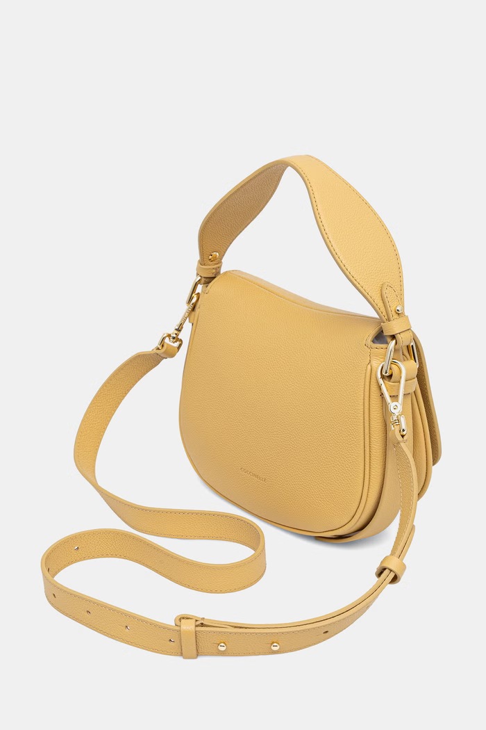 Akcesoria Coccinelle torebka crossbody damska skórzana MAVERY E1.U7F.18.02.01 żółty