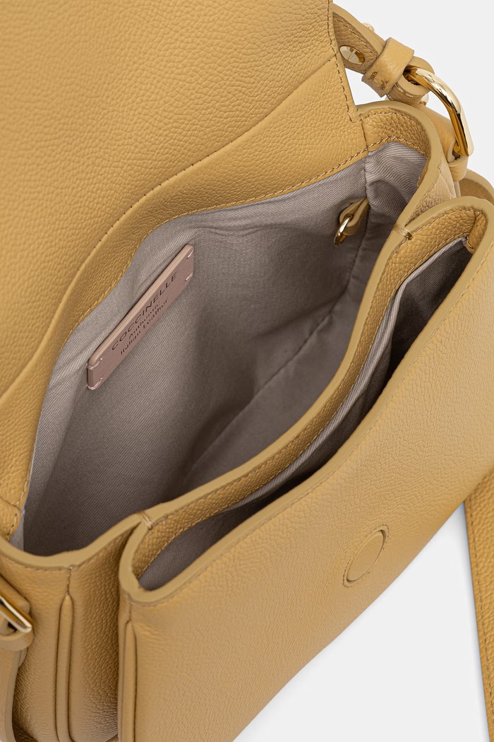 Coccinelle torebka crossbody damska skórzana MAVERY E1.U7F.18.02.01 żółty